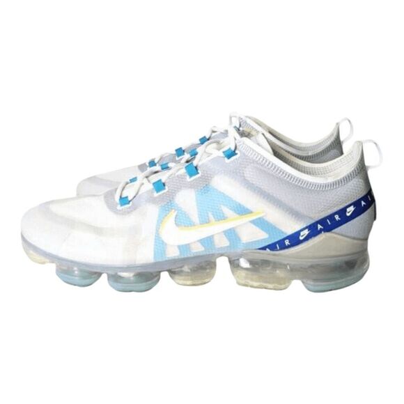 NIKE Air VaporMax 2019 \'White University Gold Wolf Grey\' Running Shoes Size 11.5 main image 6